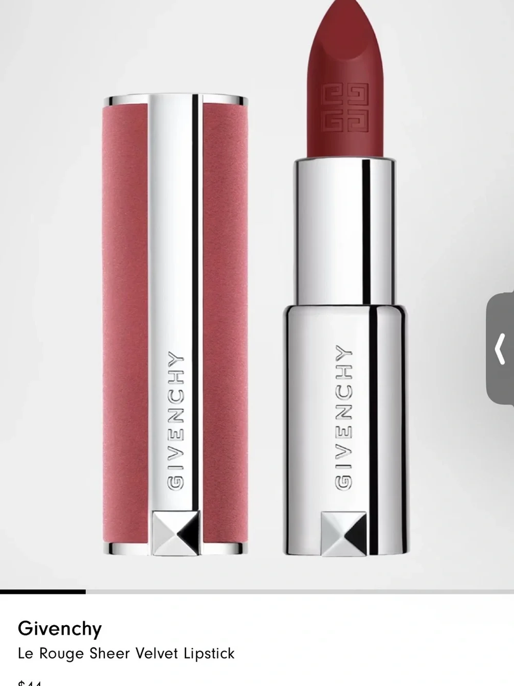 Givenchy Le Rouge Sheer Velvet Lipstick N39 Rouge Grenat 3.4g